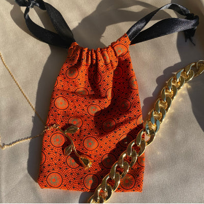 Handmade Burnt Sun Jewelry Bag - The Serre Collection