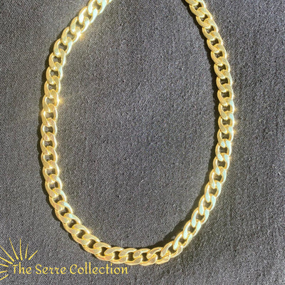 Chunky Curb Chain In Gold - The Serre Collection
